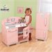 KidKraft Pink Retro Kids Kitchen w/ Fridge for Girls