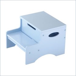 KidKraft Step 'n Store Kids Step Stool in Sky Blue