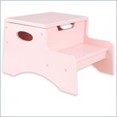 KidKraft Step 'n Store Kids Step Stool in Petal