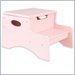 KidKraft Step 'n Store Kids Step Stool in Petal