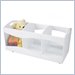 KidKraft See-Thru Storage Bin in White