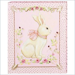 KidKraft Rosebud Rabbit Canvas Art Painting Wall decoration