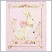 KidKraft Rosebud Rabbit Canvas Art Painting Wall decoration