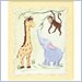 KidKraft Safari Friends Canvas Art Painting Wall decoration