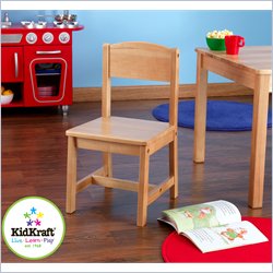 KidKraft Aspen 12 Single Wood  Seating Chair in Natural