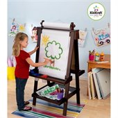 KidKraft Delux Wooden Easel in Espresso