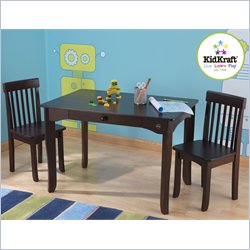 KidKraft Avalon Table and 2 Chair Set in Espresso