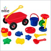 KidKraft Wagon Sand Toy Eleven Piece Set