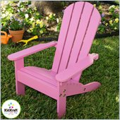 KidKraft Adirondack All-Wood Chair in Bubblegum