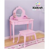 KidKraft Medium Diva Table & Stool in Pink