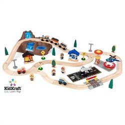 KidKraft Bucket Top Mountain 56 Piece Train Set