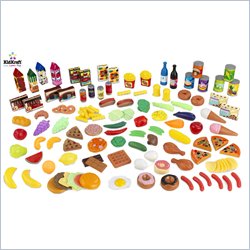 KidKraft Tasty Treats 125 Piece Play Food Set