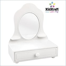 KidKraft White Tabletop Vanity