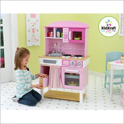 KidKraft Home Cookin' Kids Pink Play Kitchen
