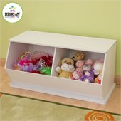 KidKraft Double Storage Unit in White