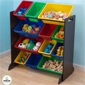 KidKraft Sort it and Store It Bin Unit in Espresso