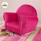 KidKraft Bubblegum Velour Rocker with Slip Cover (no ottoman)