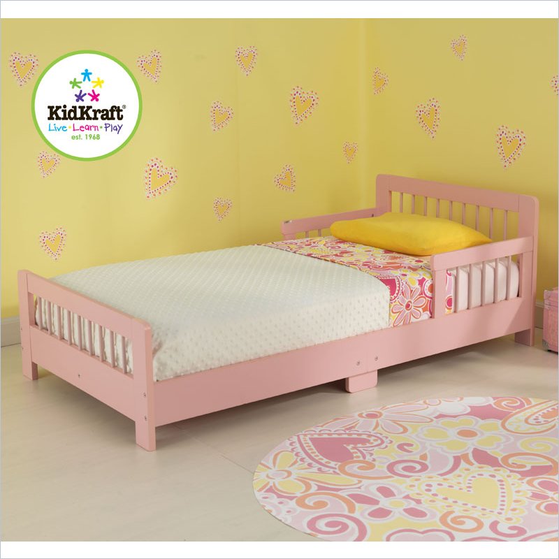 KidKraft Slatted Toddler Bed - Pink - 86925