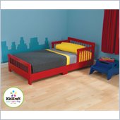 KidKraft Slatted Toddler Cot in Red