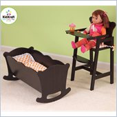 Kidkraft Lil Doll High Chair in Espresso