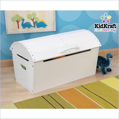 KidKraft Round Top Storage Chest White