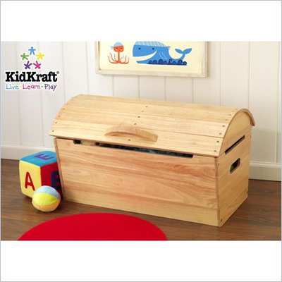 KidKraft Round Top Storage Chest Natural