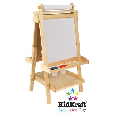 KidKraft Deluxe Wood Easel with Paper Roll