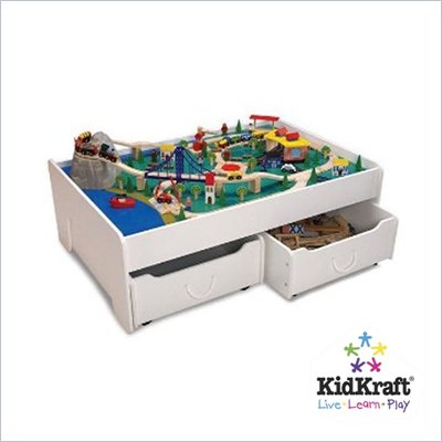 KidKraft Train Table in White