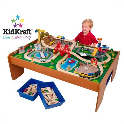 KidKraft Ride Around Town Train Set with Table