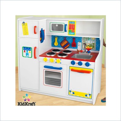 KidKraft Deluxe Let's Cook Kids Play Kitchen