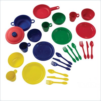 KidKraft 27 Piece Kitchen Dish Play set in Primary