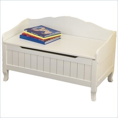 KidKraft Nantucket Wood Toy Chest/Box in White