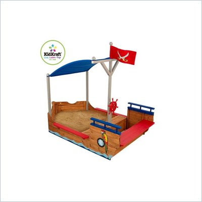 KidKraft Pirate San Boat Kids Play Sandbox