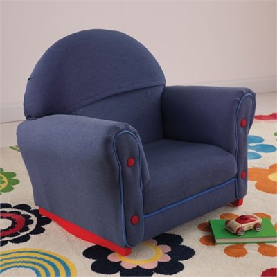 KidKraft Denim Rocker with Slip Cover in Denim