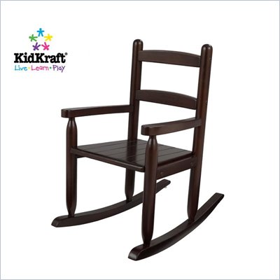 KidKraft 2-Slat Rocking Chair in Espresso
