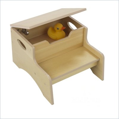 KidKraft Step 'n Store Kids Step Stool in Natural