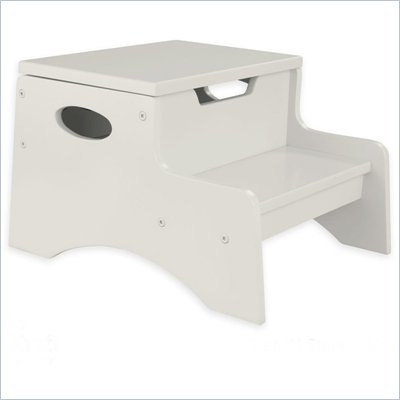 KidKraft Step 'n Store Kids Step Stool in Vanilla