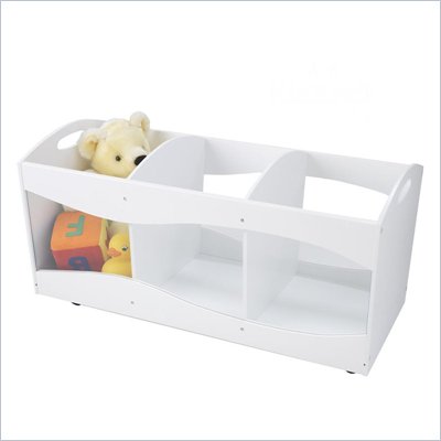 KidKraft See-Thru Storage Bin in White