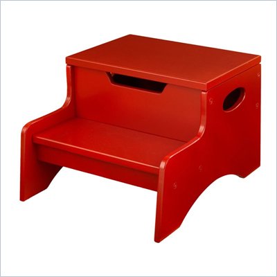 KidKraft Step 'N Store Step Stool in Cranberry