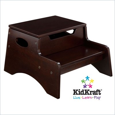 KidKraft Step 'N Store Step Stool in Espresso