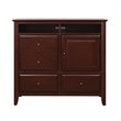 ADD TO YOUR SET: Modus City II 4 Drawer Media Chest in Coco Finish