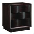 ADD TO YOUR SET: Modus Maui Wave Three Drawer Nightstand in Chocolate Brown