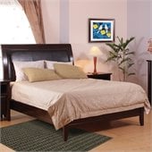 Modus City Two Low Profile Bed Complete 5 Piece Bedroom Set in Coco