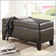 ADD TO YOUR SET: Modus Urban Seating Blanket Storage Bench in Chocolate Leatherette