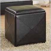 Modus Milano Storage Cube in Black Leatherette
