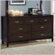 ADD TO YOUR SET: Modus Urban Loft Seven Drawer Dresser in Dark Wood