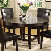 Modus Bossa 54 Inch Round Dining Table in Dark Chocolate