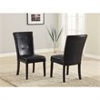 ADD TO YOUR SET: Modus Bossa Black Leatherette Parsons Chair (Set of 2)