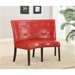 ADD TO YOUR SET: Modus Bossa Dining Height Banquette in Red Leatherette