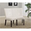 ADD TO YOUR SET: Modus Bossa Dining Height Banquette in White Leatherette